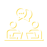 Icône blanc consulting seo